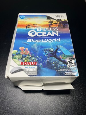 Endless Ocean Blue World Nintendo Wii Game w/ Wii Speak Bundle  Fast Shipping~