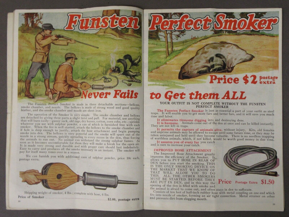 1919 FUNSTEN TRAPPERS CATALOG No. 19 TRAPPERS GUIDE excellent eBay