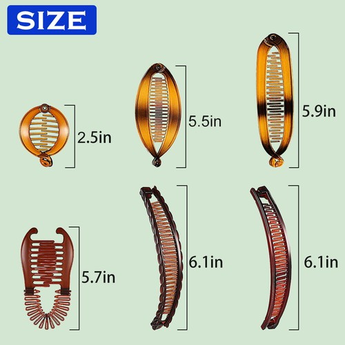 Hair Claw Banana Hair Clip Hair Accessories Ponytail Holder Hair Barrette - Picture 10 of 10
