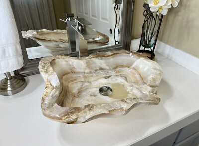 Onyx Sink / Vessel Sink / Stone Sink / Onyx Bowl / Bathroom Sink / Basin Sink **