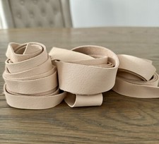 150 cm 59" long Natural colour  Supple Nappa Leather Strap Strip 1.3-1.5mm thick