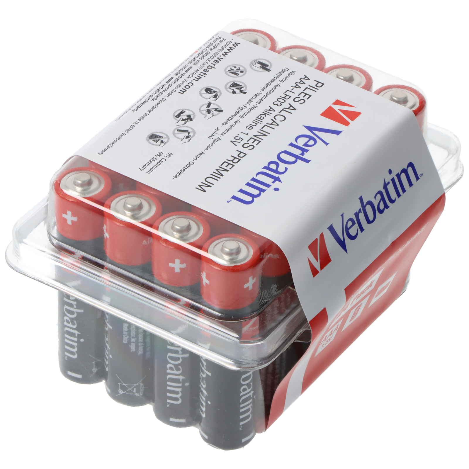 Thumbnail - Verbatim Batterie Alkaline, Micro, Aaa, Lr03, 1.5v Premium, Retail Box