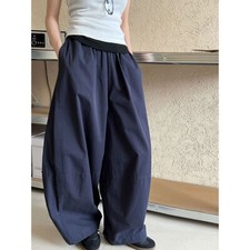 Japanese Loose Pants Women's High-waisted Wide-leg Pants Retro Casual Trousers