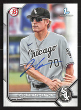 Jonathan Cannon Signed 2022 1st Bowman Paper Draft Card #BD-180 White Sox 5