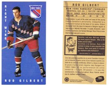 1994 Parkhurst tall boy hockey card, No. 104, Rod Gilbert
