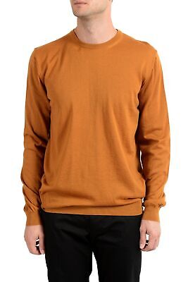 Malo Men's 100% Cashmere Brown Crewneck Sweater US XL IT 54 | eBay