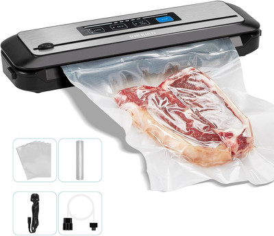 Vacuum Sealer Machine with Starter Kit, Automatic Powervac Air Sealing Machine f