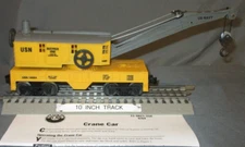 Lionel 16684 US Navy USN Manually Operated Bucyrus Erie Crane Car O/027 ga. 1994