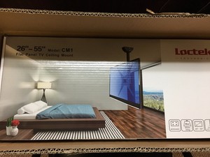 Loctek Cm1 Adjustable Tilting Wall Ceiling Tv Mount Fits Most 26 55 Lcd Led Ebay