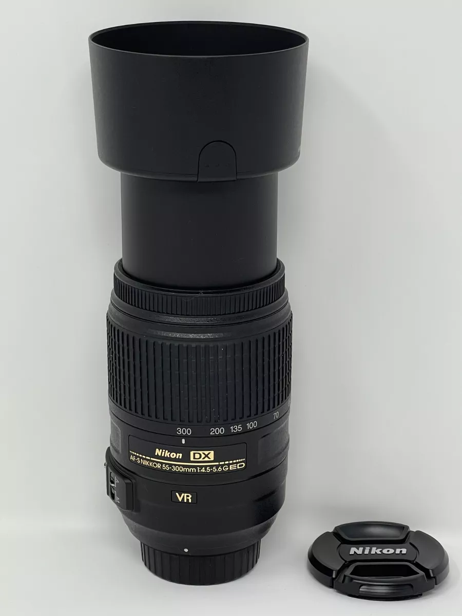 Nikon AF-S DX NIKKOR 55-300mm f/4.5-5.6G ED VR Telephoto Zoom Lens DSLR  Cameras.