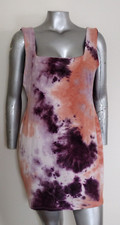 Women's Sky Plus Tie Dye soft Sleepwear Mini Dress Size 3X Pullover Sleeveless