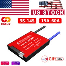 Daly BMS 3S-14S 15A-60A Li-ion LiFePo4 Battery Protection Board w/Balance AEU US