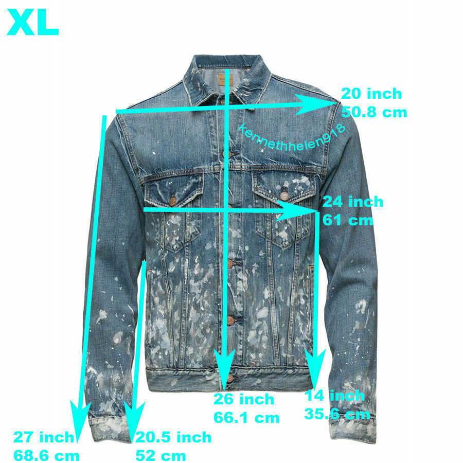 GIACCA DA CAMIONISTA DENIM E FORNITURA RALPH LAUREN DA UOMO SALOMON TAGLIA XL