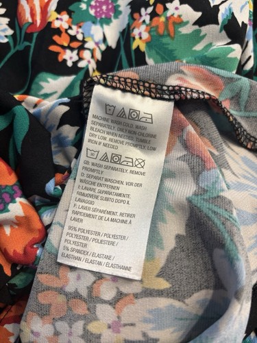 Susan Graver bunte Blumen Langarm künstlerisch Pullover Freizeit Arbeit Größe 2x - Bild 9 von 10