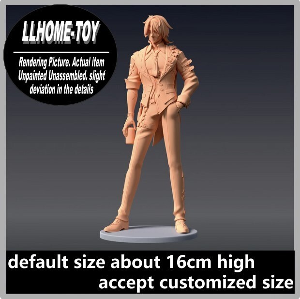 Game Character Gallagher middle-aged Stand Resin 3D Print GK Figure DIY Model