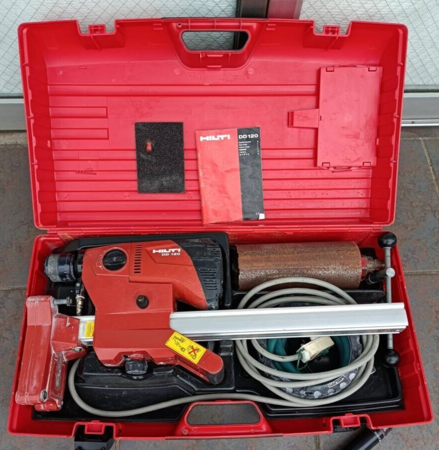 HILTI DD 120 CORE DRILL TE-DRS-S With Stand DD120 DD-120 100V Used