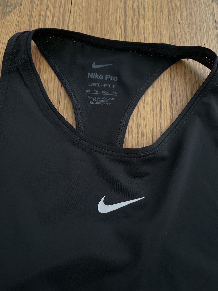 Nike Women's Training Fitness Gym Workout Tank Top Black CZ6484