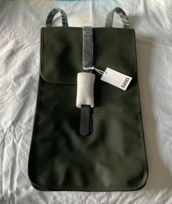 Rains Backpack Green 19 inch Water Resistant W3