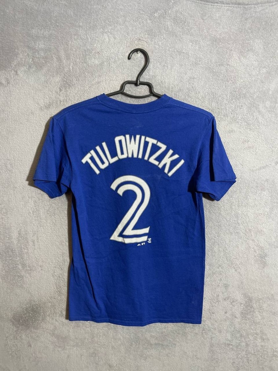 Tulowitzki Blue Jays Jersey Fan Baseball Shirt Majestic Cotton
