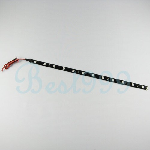 2x Amber/Yellow 12 LEDs 30cm/11.8" 5050 SMD LED Strip Light Waterproof 12V DIY - Picture 3 of 6