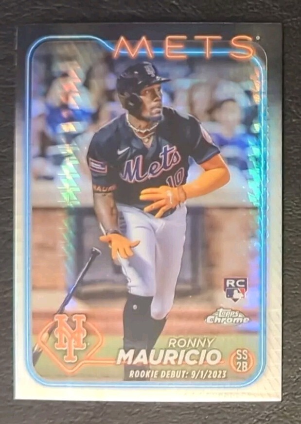 2024 Topps Chrome Update Ronny Mauricio RC Rookie Debut Prism Refractor #USC41