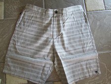 NEW QUIKSILVER GRAY SHORTS MENS 38 STYLE: LIGHT REEPER FLAT PRINT FREE SHIP