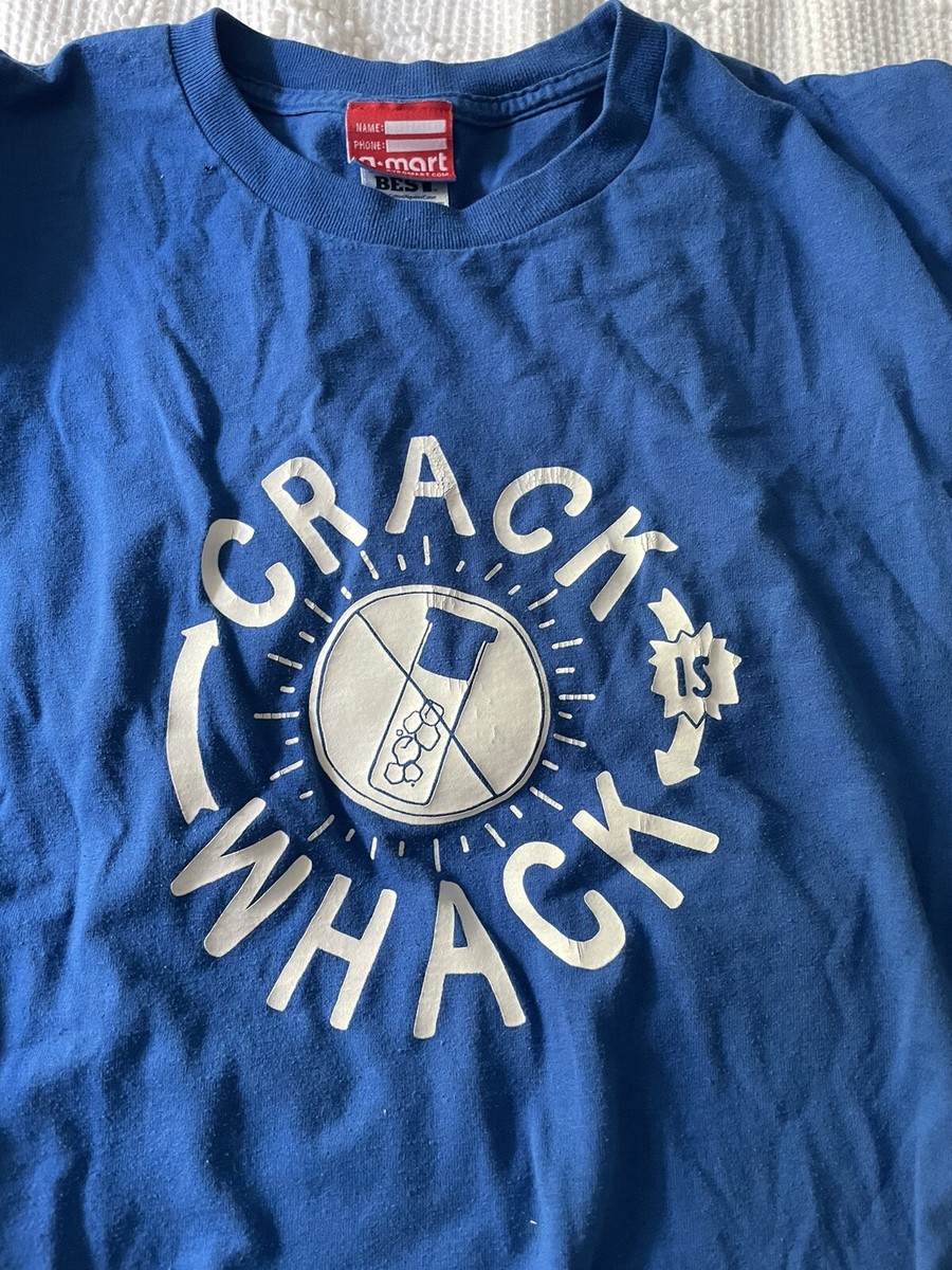 Vintage XL Crack Is Whack “don't Believe The Pipe” T-Shirt Blue | eBay
