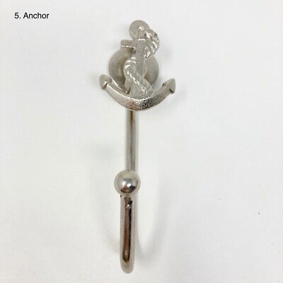 Haken Sea Life Marine Wandtür Silber Maritim Haken Eisen