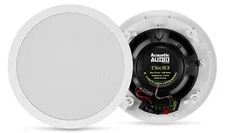 Acoustic Audio CSic83 8” Woofer 3-Way In Ceiling Home Theater Speaker - White