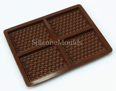 4 Zellen BUBBLE Schokoriegel Chocolatier Profi Silikon Handwerker Form Pfanne