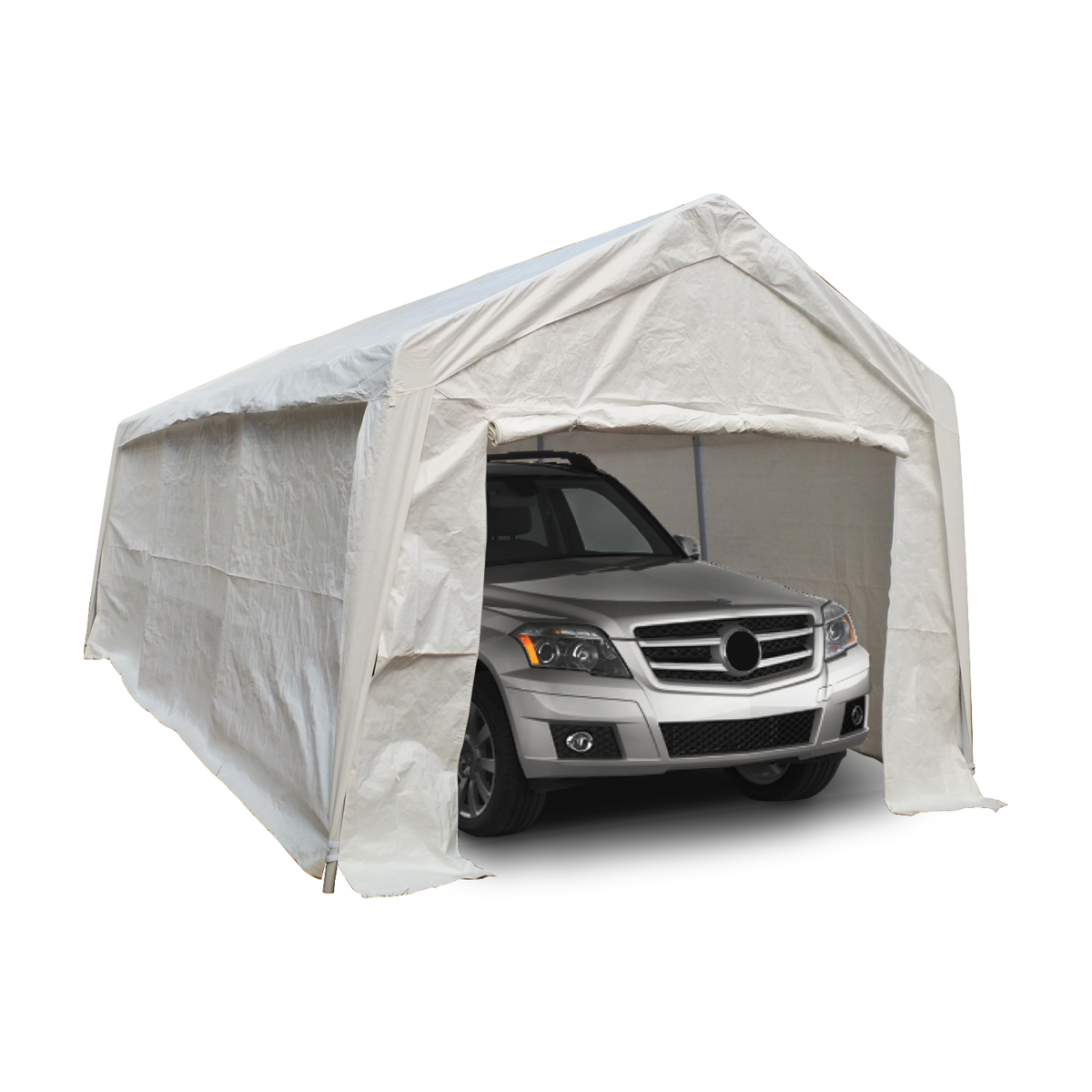 KCT PORTABLE CARPORT CANOPY OUTDOOR SHELTER COVER GARAGE CANVAS
