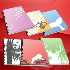 Full Wide Ruled NoteBook 50 pages, Custom Made with 20 MORE writing Space - NEW