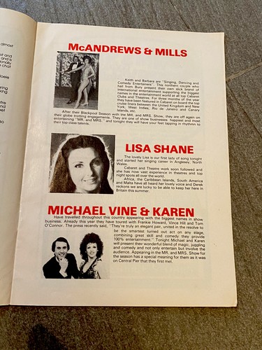 Vintage The Derek Batey Show Mr & Mrs Souvenir Programme 1970s - 第 4/5 張圖片
