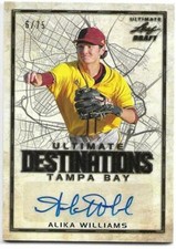 2020 Leaf Ultimate Draft Baseball ALIKA WILLIAMS Rookie Autograph Destinations
