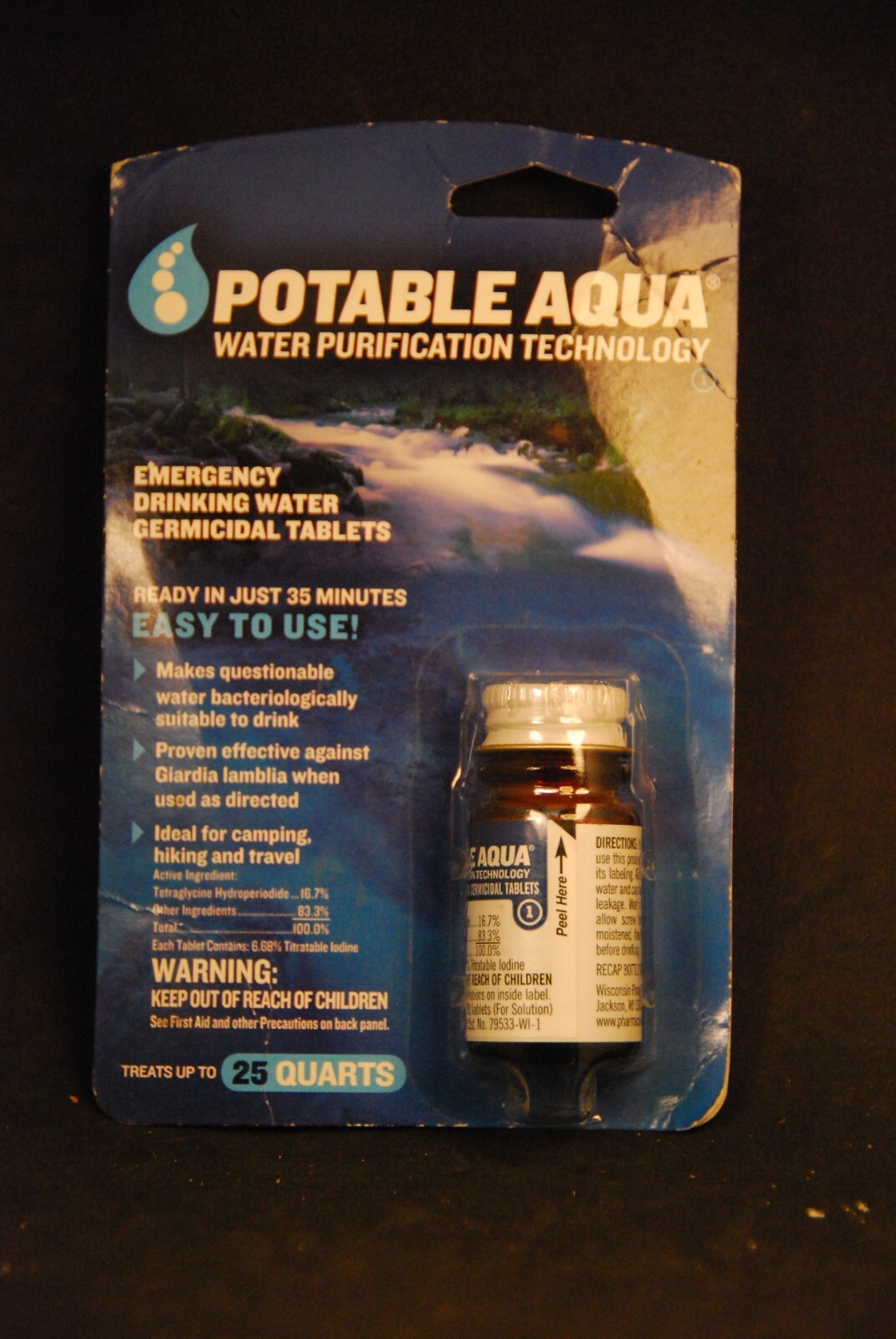 Potable Aqua Germicidal Water Purification 50Tablets eBay