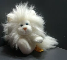 24K Gina Persian Cat White 1990 Soft Plush 6.5 Inch 5360 Polar Puff Mighty Star 
