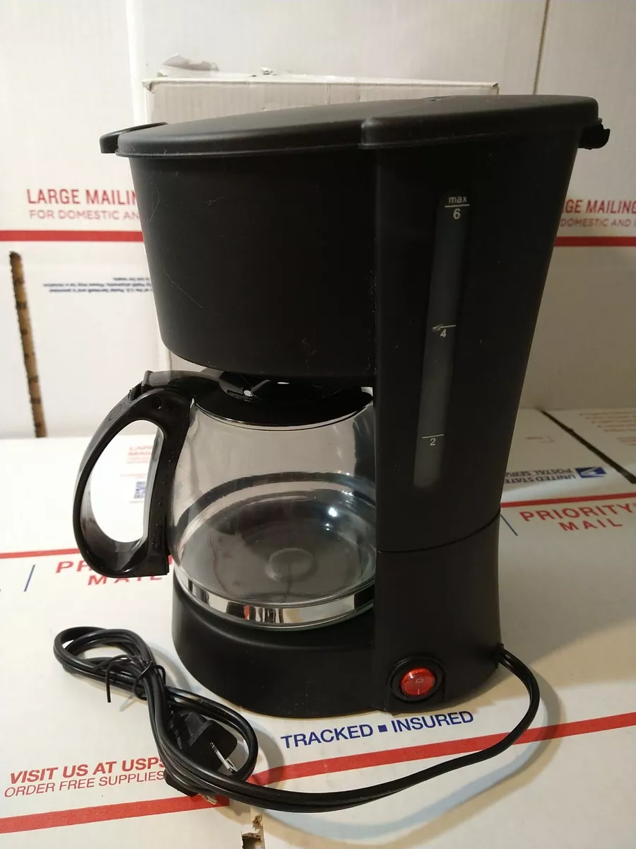 Small Electric 4 Cup Coffee Maker Machine Coffee Pot Home Office RV College Dorm
