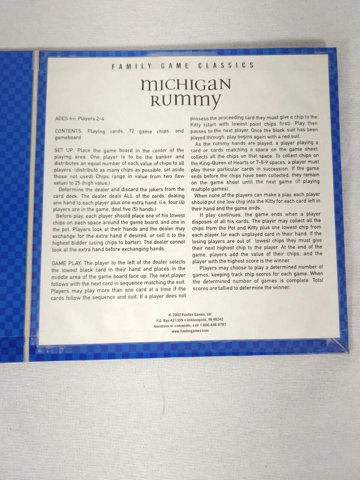 Michigan Rummy Board Game complete with Tripoley instructions - Image 3 of 4