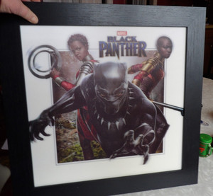 vinta MARVEL Character Black Panther Lenticular Wood Wall Decor 3D 20 x 20