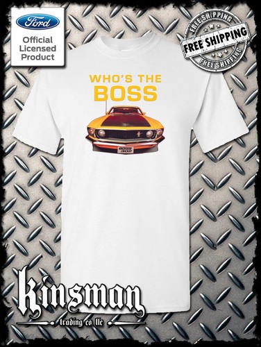 Ford Boss 302 Mustang Who's The Boss T-Shirt - Official Licensed Product - Picture 7 of 20