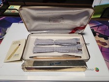 Vintage Cross 14k Gold Filled 2 Pens And Pencil With Box