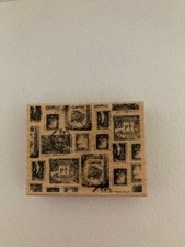 Stampabilities - Rubber Stamp - Postage Background - JR1083- Large Size -