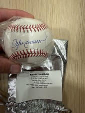 Andre Dawson Signed Baseball TRISTAR Hidden Treasures Platinum Fall 2023 Cubs