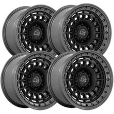 Set Of 4 Black Rhino Br014 Sahara 17x9 5x5 0mm Blackgunmetal Wheels Rims