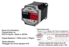 Schrittmotor Nema23 1,75Nm VEXTA PK268D14A Or...