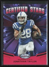 Jonathan Taylor 2025 Panini Certified - Certified Stars Mirror Red /99 #CST-JTR