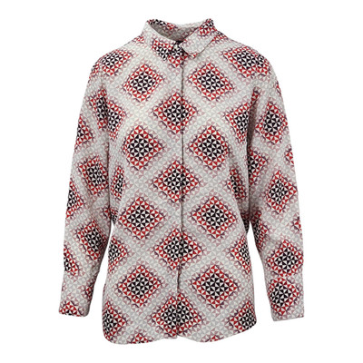 M&S Damenshirt aus Krepp mit Autogramm bedruckt UK-Größe 10