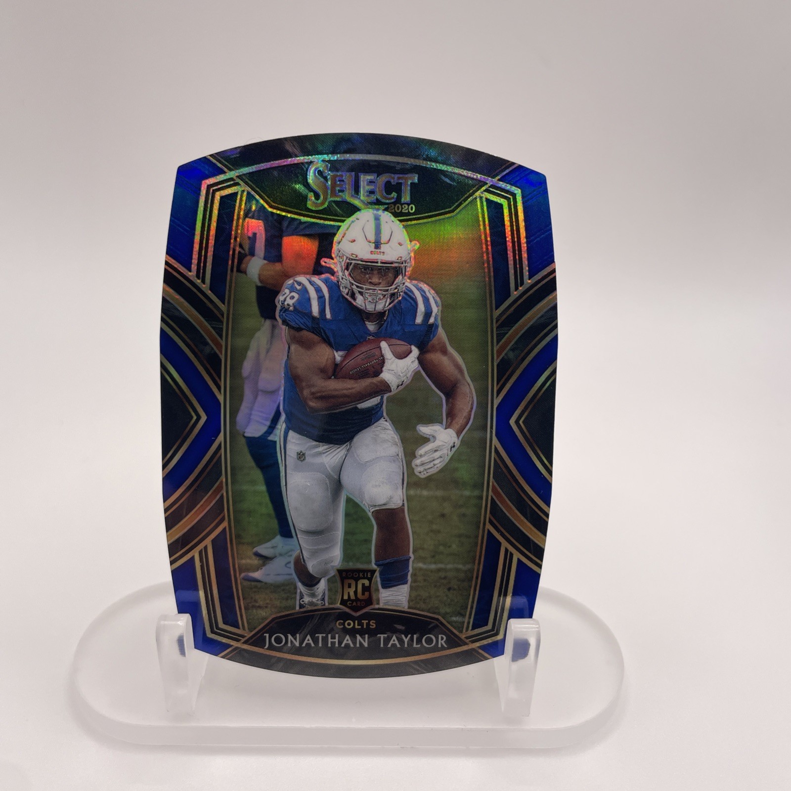 2020 Panini Select - Club Level Jonathan Taylor #253 Blue Prizm Die-Cut (RC)