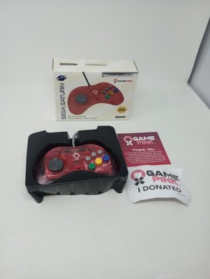 Limited Run retro-bit Game Pink Controller For Sega Saturn Officially Licensed 