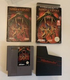Swords and Serpents Nintendo Nes OVP CIB Excellent Condition Authentic
